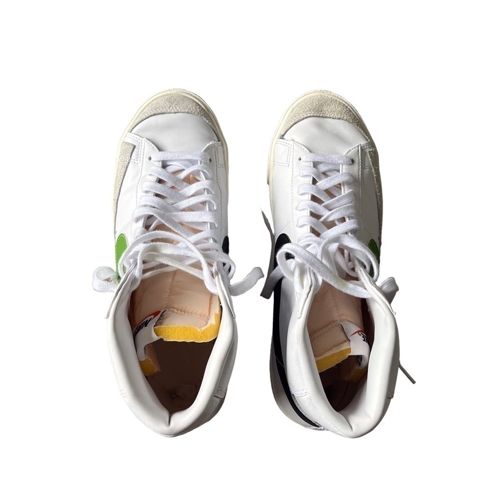 Nike Men’s Blazer Mid 77 Vintage Shoes Sneakers White Green Lace Up BQ6806 - Picture 5 of 12